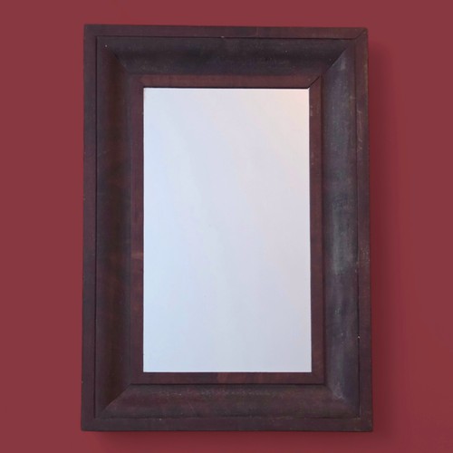 Antique ogee mirror walnut - antique,