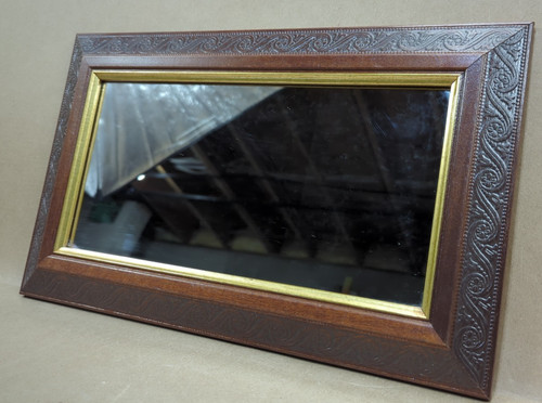 Vintage walnut framed gold - walnut,