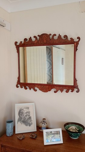Antique mirror chippendale - mirror,