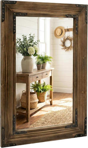 Rustic bathroom mirror - rustic,