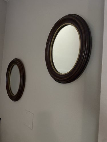 Vintage round wall - wall, pair