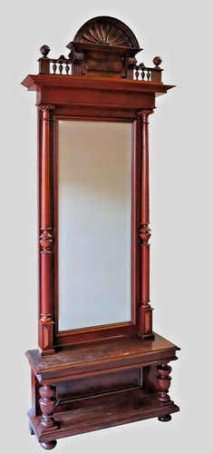 Pier mirror walnut - walnut, wood