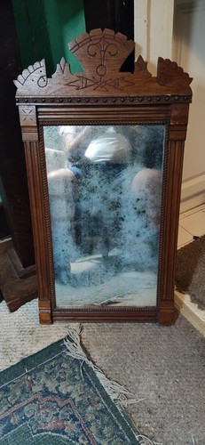 Victorian wall mirror - mirror, 1880s