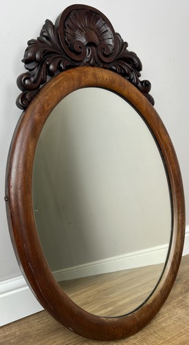 Mirror antique french walnut - mirror,