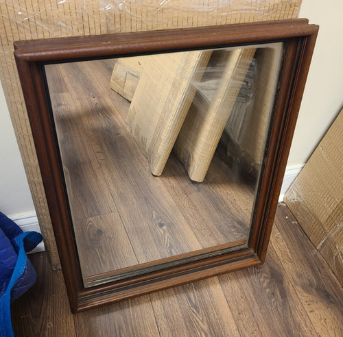 Antique 1900 framed mirror - antique,