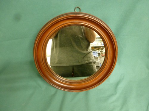 Antique round deep walnut - antique,