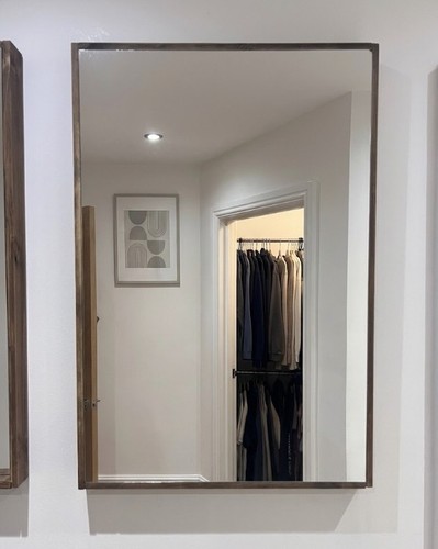 Walnut stained wood framed - walnut,