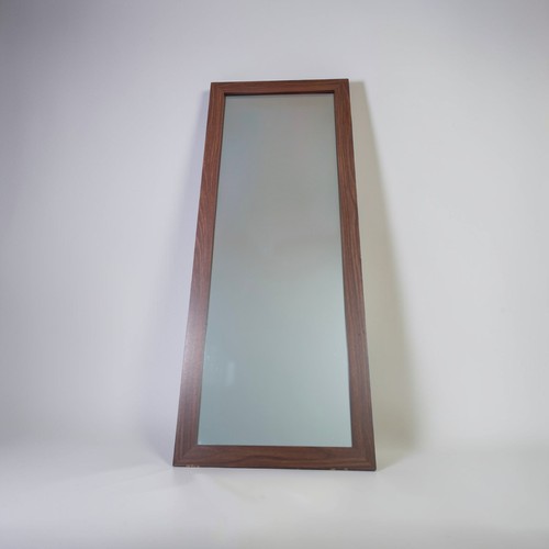 Walnut effect wall - effect, mirror