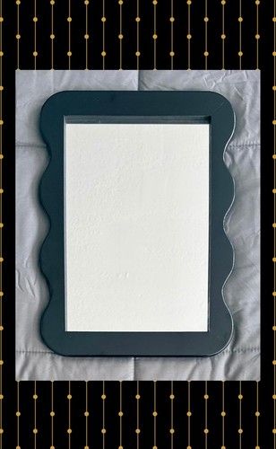 Wood wall mirror 16x12 - mirror, brown
