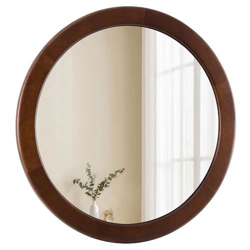 Culer round wood mirror - round,