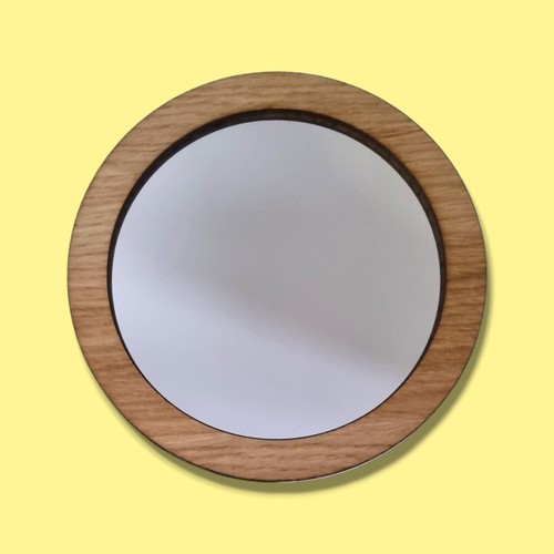 Wood framed round circular - wood, round/circular