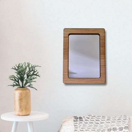 Wood framed rectangle mirror - framed,