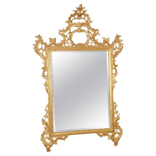 Giltwood carved walnut french - carved,