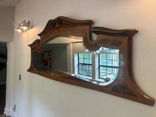 Fine antique walnut wall - fine,