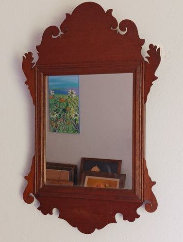 Vintage chippendale mirror - vintage,
