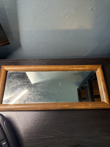 Wood framed mirror - wood,