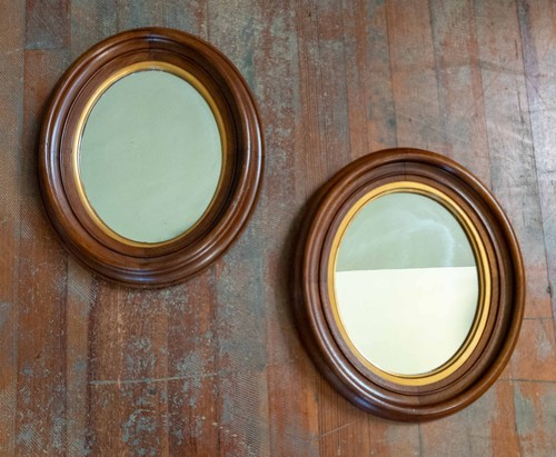 Antique pair walnut and - antique,