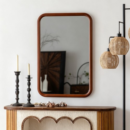 Rounded rectangle wall mirror - rounded,
